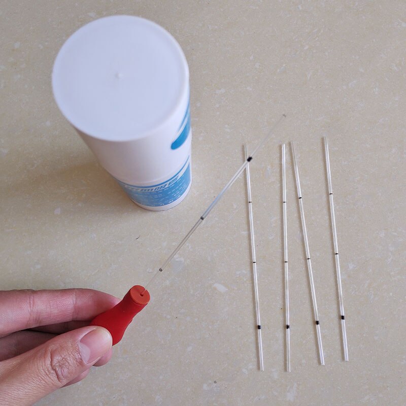 60/80ul glass disposable microvascular blood collection routine blood collection Come With 1pc Rubber Suction Separate Head