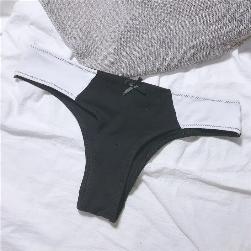 Bragas rosadas para chicas jóvenes, bragas de seda de leche para mujeres, bragas sexis de cintura baja, braguitas a juego, bragas para mujeres: Black / XL65-75kg
