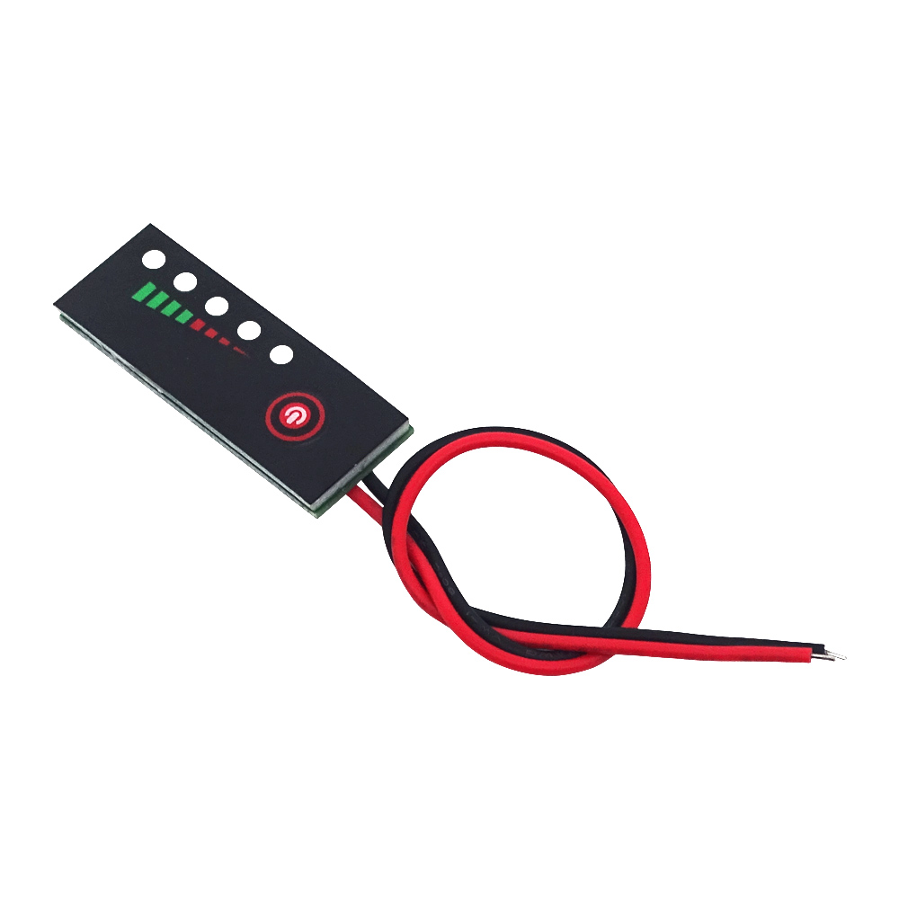 Batterij Niveau Indicator 1/2/3/4/5/6S 3.7-25.2V Lithium Batterij Li-ion Capaciteit Indicator Board Power Display Opladen Tester: Rood