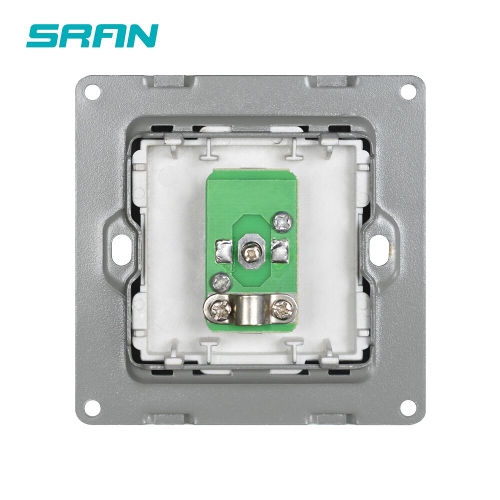SRAN TV interface socket home decoration wall TV signal access outlet 86mm*86mm Flame retardant PC panel white/black/gold
