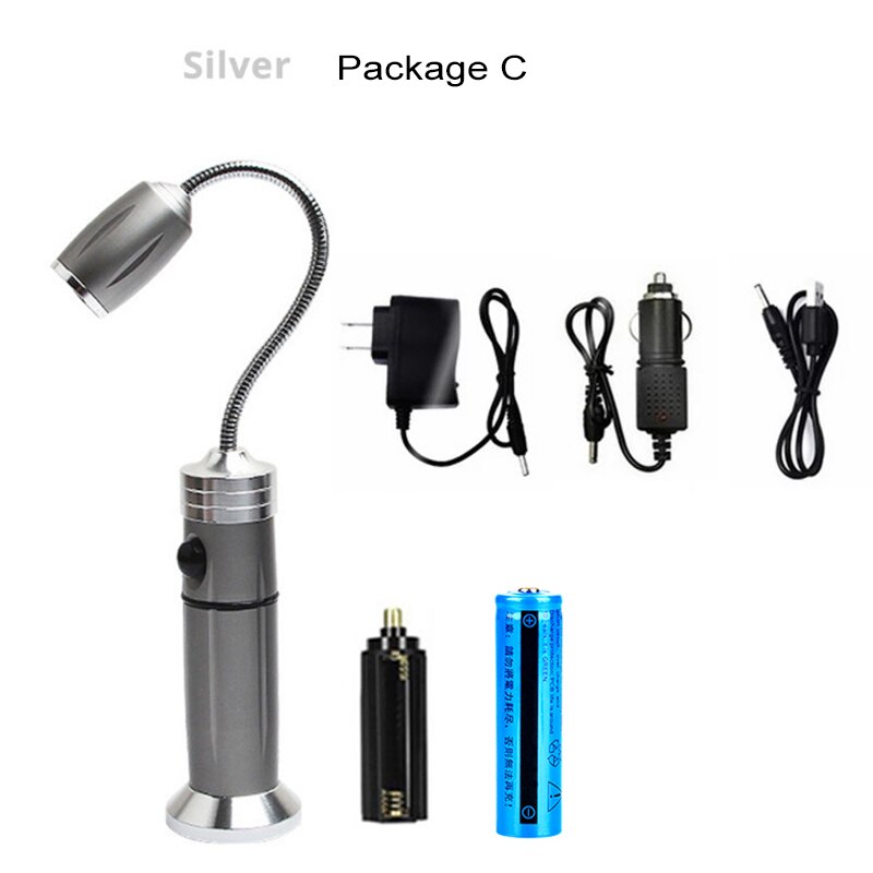 D2 Tragbare 360 Grad Magnetische LED Grill Licht Lampe Einstellbar für BBQ Grill Grillen Lichter draussen Grill Beleuchtung Werkzeuge: Paket C