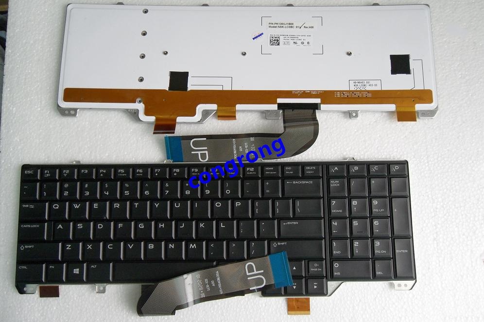 Us Engels Zwart Backlit Laptop Toetsenbord Voor Dell Alienware M17X R5