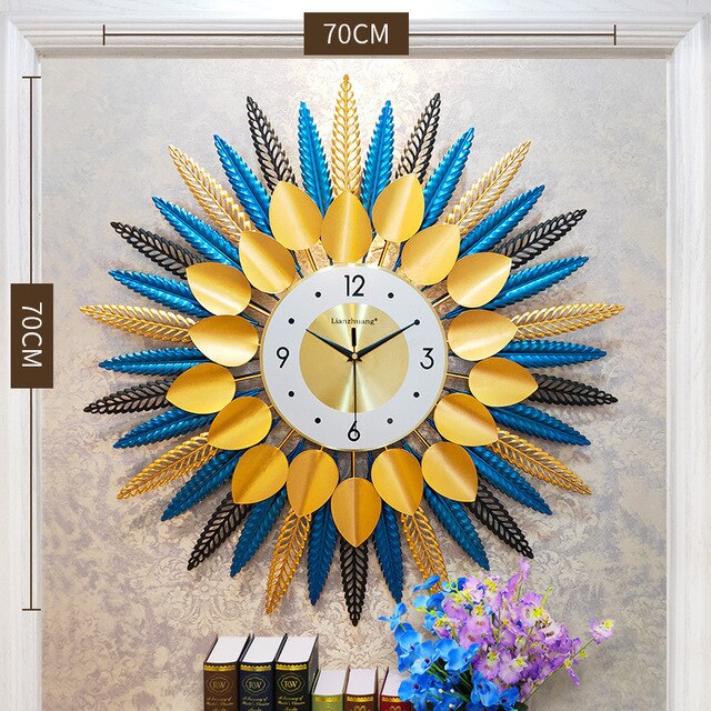 Creatieve Luxe 3D Wandklok Voor Woonkamer Muur Horloge Home Decor Digitale Klok Muur Modern Slaapkamer Stille Muur klokken: 2