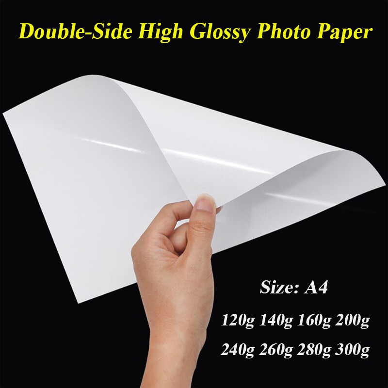 A4 Dubbele Kant hoge glanzend fotopapier voor inkjet printer 120g 140g 160g 200g 240g 260g 280g 300g