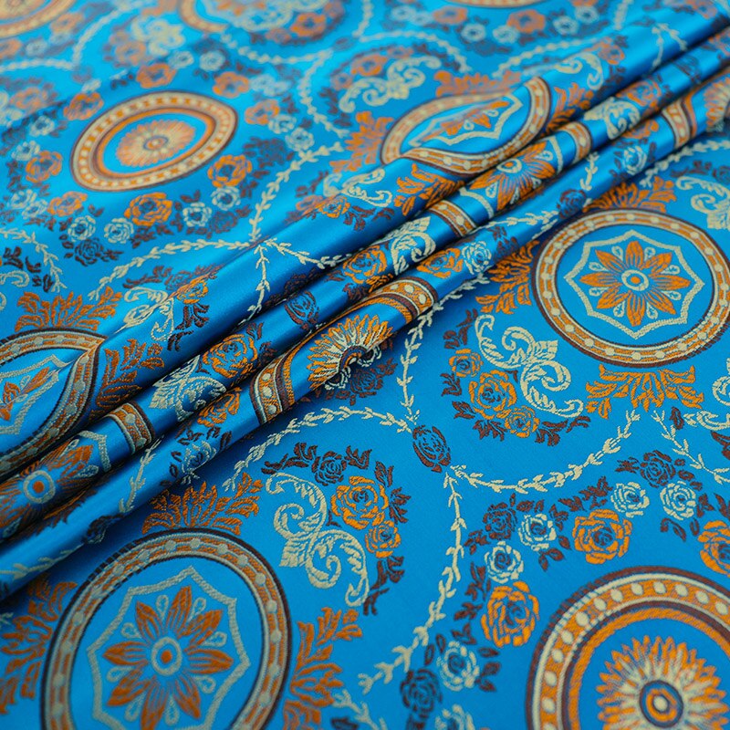 Brokade jacquard stof satin stof til cheongsam kimono og tasker diy tøj materiale stoffer: 3