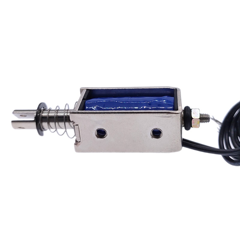 Dc 6v 12v 24v magnetisk magnetventil skub & træk åben ramme elektromagnet tau -0530t takts 10mm holdekraft 700g