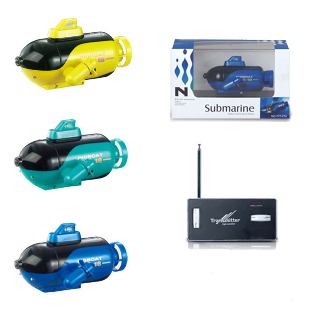 Mini Radio Racing RC Submarine Remote Control Boat Toy With LED Light Light RC Toy Colors Waterproof Model Toy