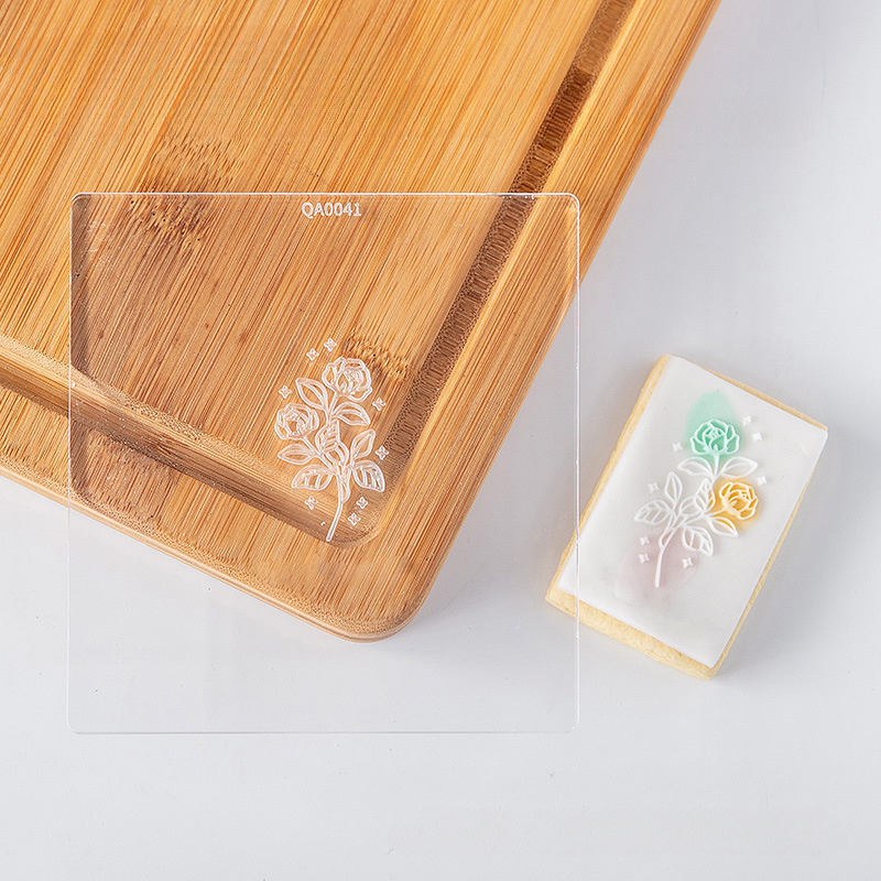 Cake Decoratie Tool Acryl Bloem Fondant Suiker Ambachtelijke Cookie Pers Stempel Embosser 3d Cartoon Biscuit Mold Cake Cookie Cutter