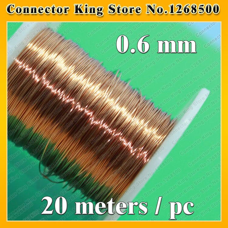 ChengHaoRan 0.6mm * 20 m/pc QA-1-130 2UEW Polyurethaan geëmailleerd Koperdraad geëmailleerd Repair kabel