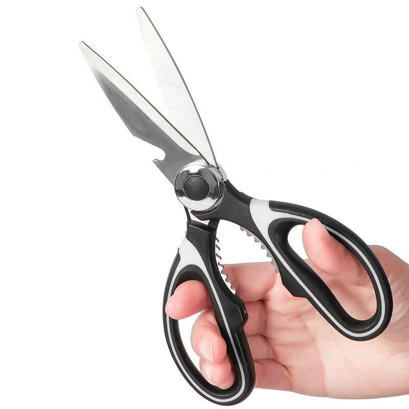 Multifunctional Stainless Steel Household Kitchen Scissors ChickenBone Scissors Barbecue Strong Kitchen Scissors Food Scissors