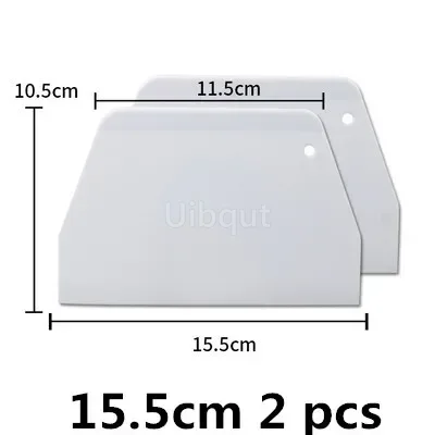 Whiteboard Kunststoff Gebäckschneider Pizzateigschaber Kuchenspatel Werkzeuge Fondant Sugarcraft Trapezbrot Bäcker Buttermesser: Licht Gelb