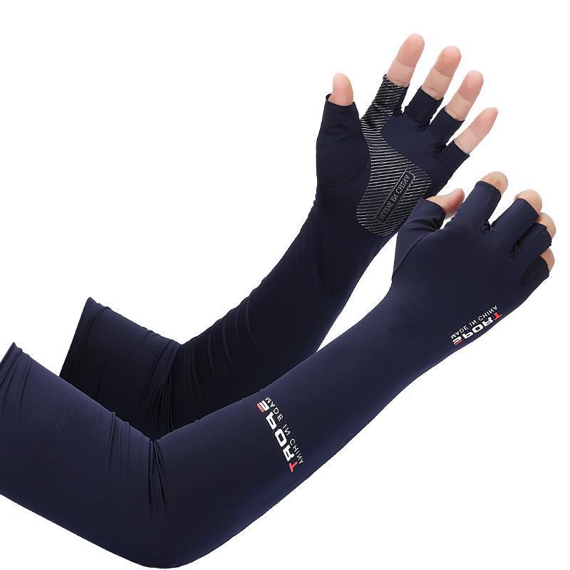 Coole Männer Frauen Arm Hülse Handschuhe Laufen Radfahren Ärmel Angeln Fahrrad Sport Schutz Arm Wärmer UV Schutz Abdeckung: Grün