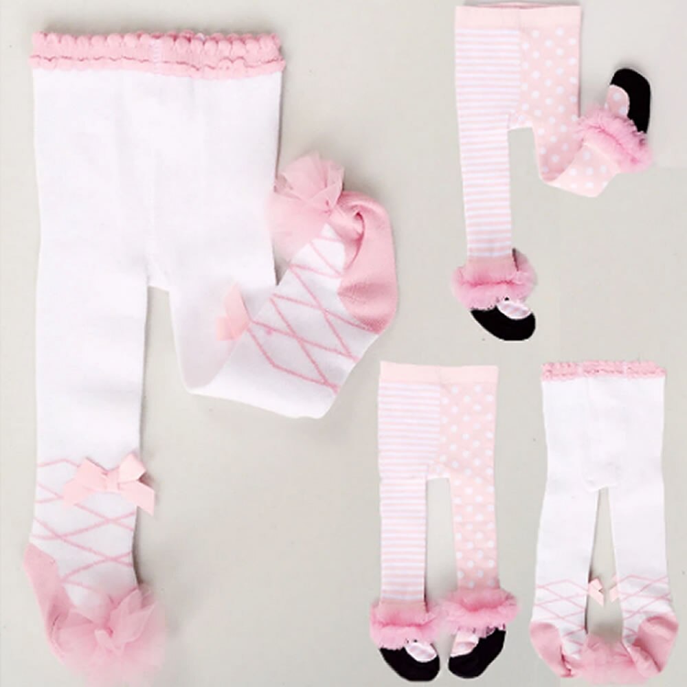 Baby Meisje Panty Katoen Pasgeboren Panty Panty Herfst Winter Boog Kant Baby Kousen Peuter Baby Baby Meisje Panty