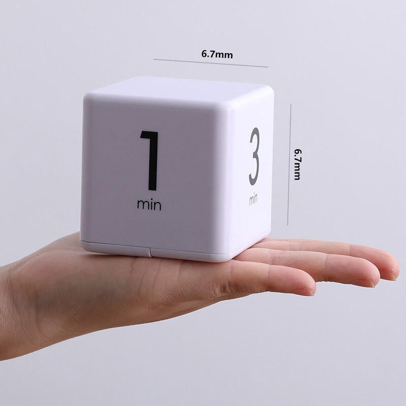 Cube Gravity Flip And Volume Adjustable Kitchen Timer For Kids And Adults Baking Cooking Alarm Clock