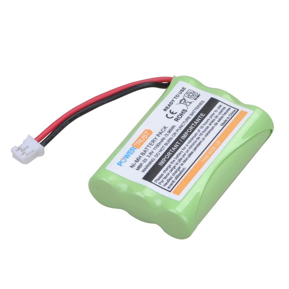Batería de repuesto de NI-MH MBP33 de 1100 mAh para Motorola MBP-33, MBP33S, MBP36, MBP36S, MBP36PU, MBP43, CB94-01A: 1Battery