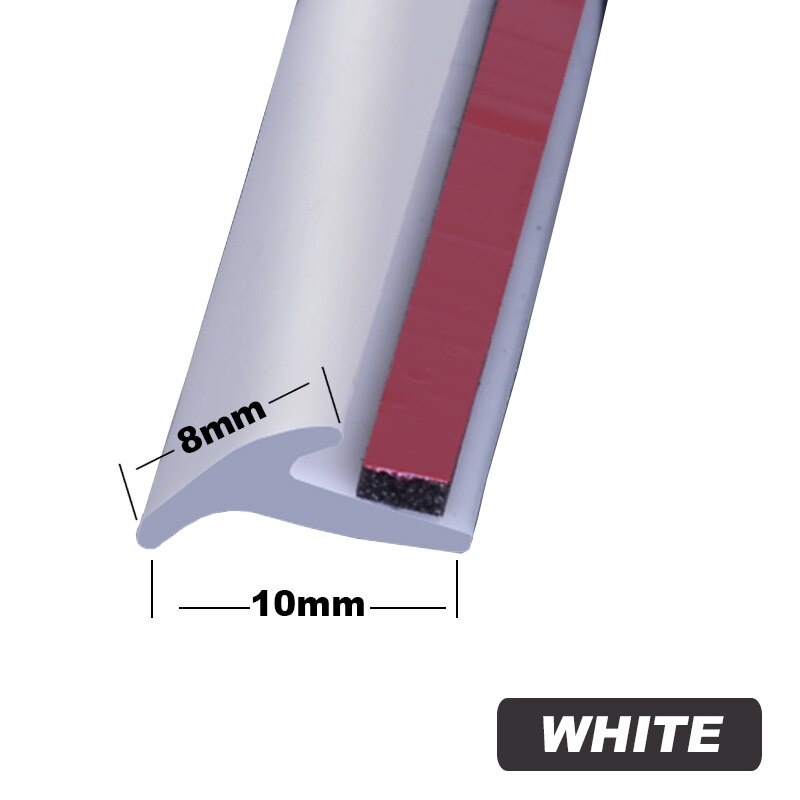 Universale auto di Tenuta in Gomma Striscia Inclinato T-Tipo di auto di Gomma Guarnizione della Porta Guarnizione Bordo Sigillante per auto: 2m bianca 8mm