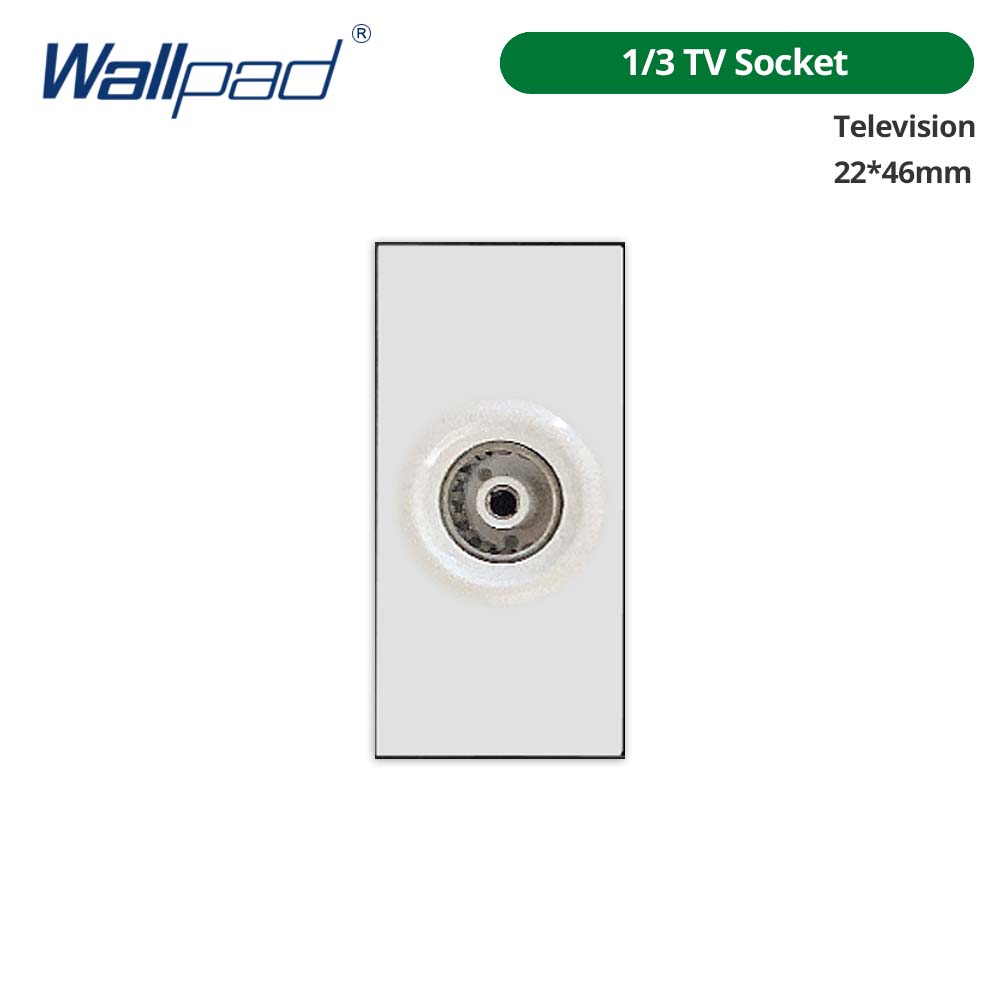 Wallpad DIY White Tempered Glass Panel Wall Light Switch EU UK Italian Brazil Socket Free Combination 118*75mm Module Frame Only: GRAY