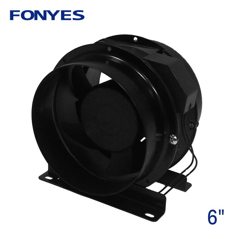 6 inch AC fan inline duct fan with metal frame cooling axial fan ventilator air extractor booster exhaust ventilation fan 150mm