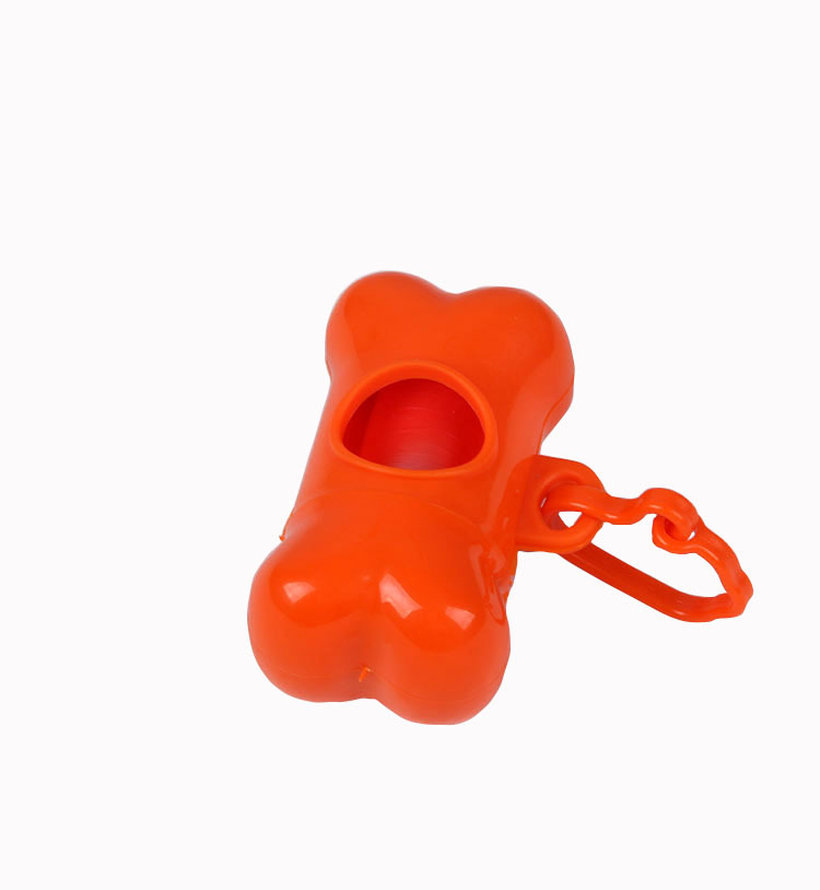 Pet Waste Bag Dispenser for Dog Waste Bag Holder - Plastic Garbage Bag Dispenser Carrier Case Dog Pet Waste Poop Bags Dispenser: Orange