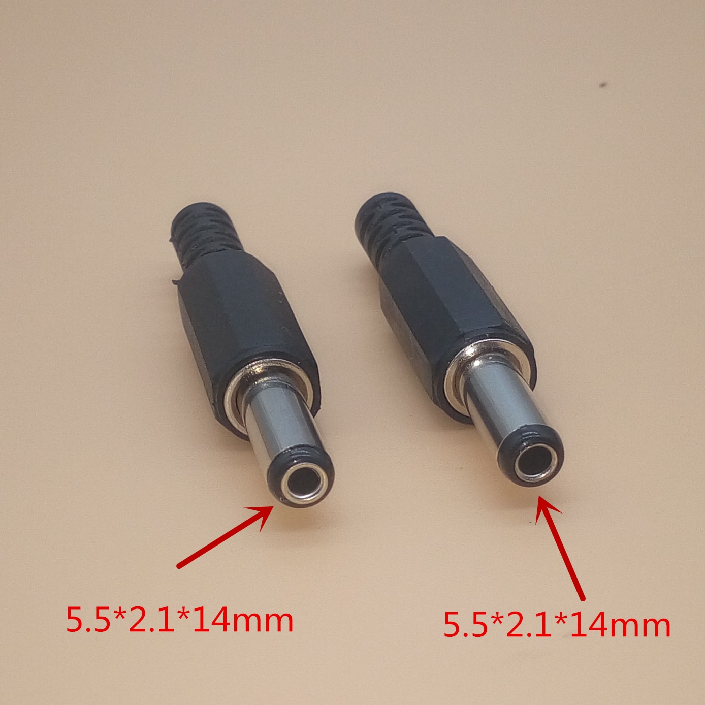 5 pièces 5.5x2.5 5.5x2.1 4.8x1.7 4.0x1.7 3.5x1.35 2.5x0.7mm Mâle Fiche D'alimentation CC Connecteur 180 degré Bouchons