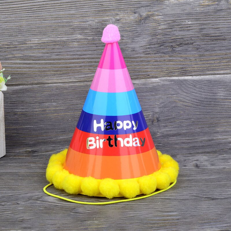 1pc Mini Party Hat Birthday Cap Boy And Girl First Birthday Flash Pointed Hat Party Decoration Blue Birthday Hat: 5