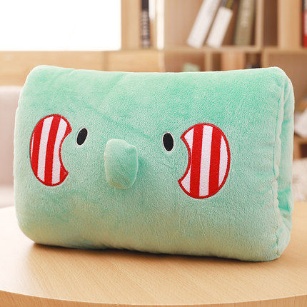 bonito para niños, juguetes de peluche de dibujos animados de invierno, calentador de manos, almohada suave de animales de dibujos animados, cojín cálido para sujetar las manos, 2025: Castaño