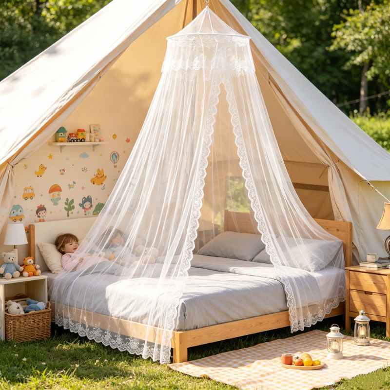 Mosquito Mesh Net Large Dome Hanging Mosquito Net Bed Net Tent Fly Insect Repellent Protection Home for Bed Canopy