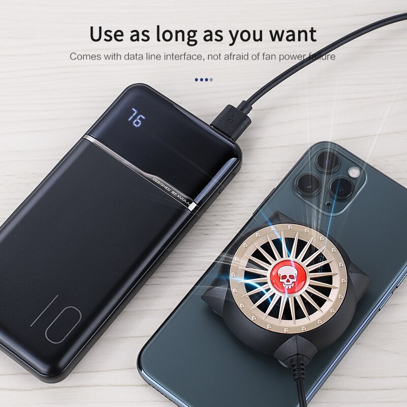 Kuulaa - Mobile Phone Skeleton Radiator Universal Phone Cooler Portable Fan Cooling Heat Sink Mobile Phone Cooler