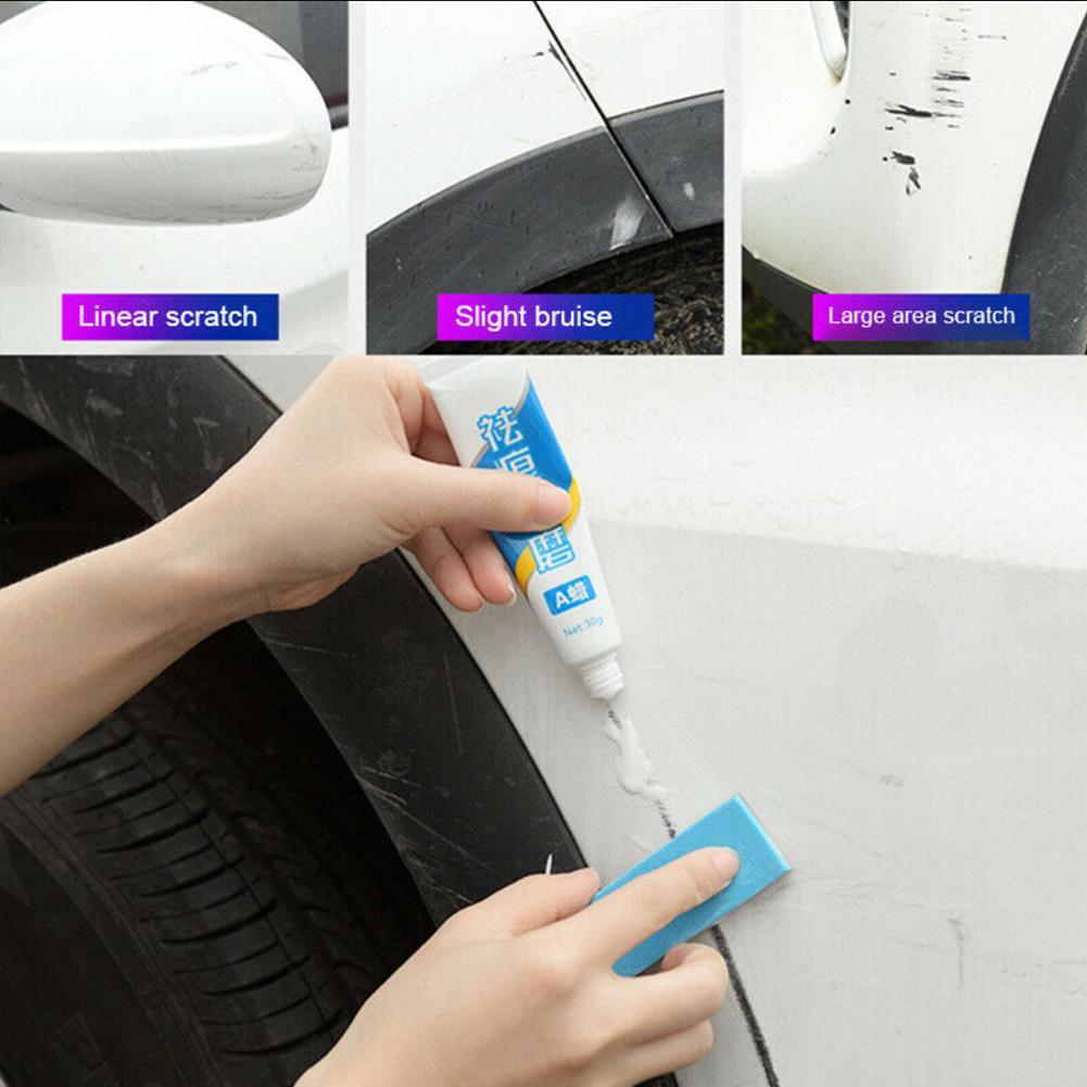 Dissolvant d'aide à la peinture | Pâte et éponge pour voiture, pâte à gratter, peinture de corps pour véhicule utile, kit de pâte à rectifier pour polissage