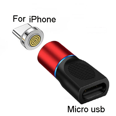 Złącze kabla magnetycznego Adapter kabla telefonu komórkowego Końcówki magnetyczne Micro USB Magnetyczna wtyczka ładowarki Adapter magnetyczny typu C: YELLOW