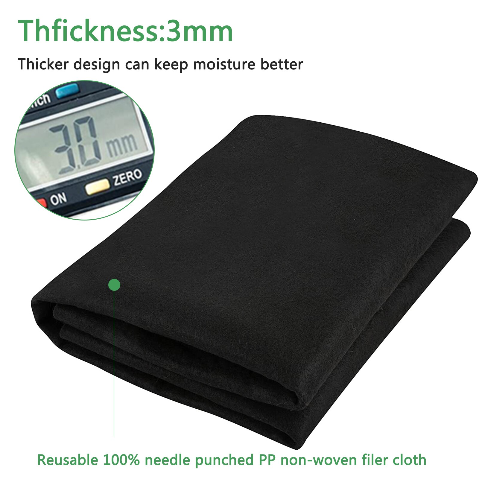 Plant Capillary Matting For Greenhouse Automatic Plant Watering System Indoor Plant Water Retention Irrigation Capillary Mat For