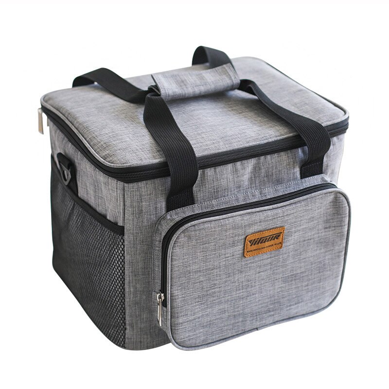 Bolsa de viagem térmica isolada, bolsa de viagem oxford térmica para almoço com refrigeração fresca gelo bolsa de ombro multifuncional para armazenamento de roupas: Default Title