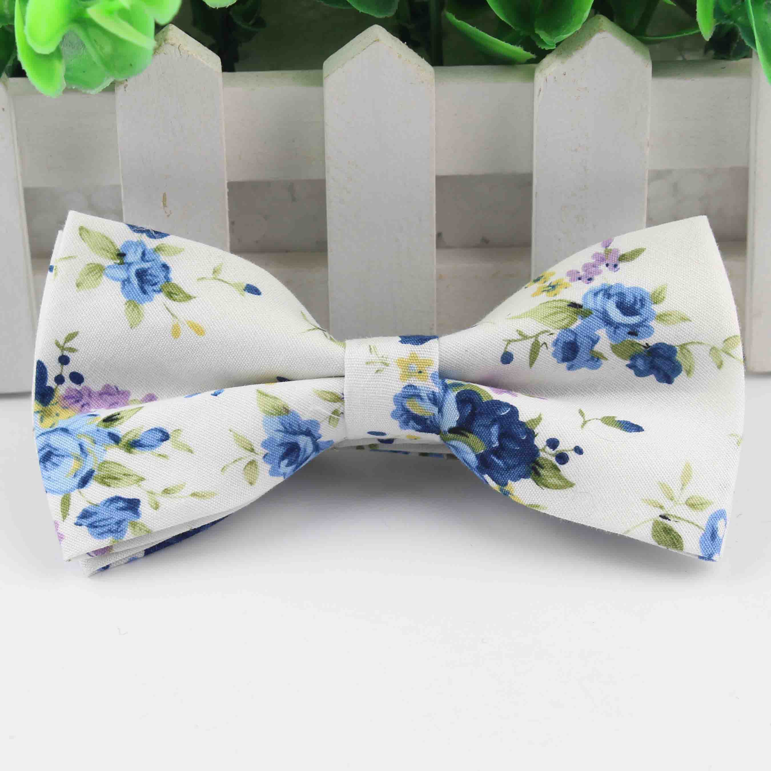 Stil butterfly herre smoking bomuld farverig sommerfugl blomster rose paisley bowties bryllup fest afslappet cravat butterfly: 19