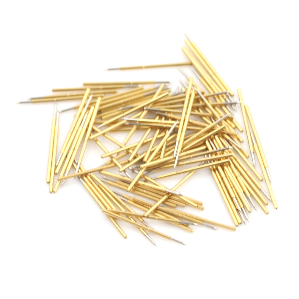 100Pcs P50-B1 Dia 0.68Mm Lengte 16Mm 75G Lente Druk Test Probe Pogo Pin