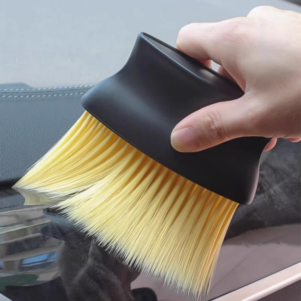 Brosse anti-poussière pour nettoyage intérieur de voiture, sortie d'air, contrôle central, fente de fenêtre de climatisation, détails de dépoussiérage, brosse douce