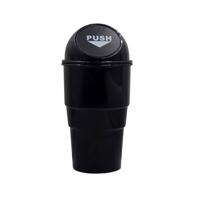 Cubo de basura para coche, contenedor de basura automático, caja para polvo, color amarillo, rojo, azul, negro y gris