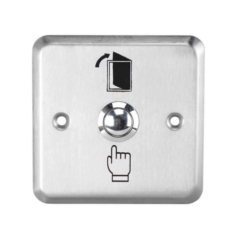 1Pcs Stainless steel Door Control Switch Electronic Door lock Automatic Door access control system switch Contact Metal Switch: Square