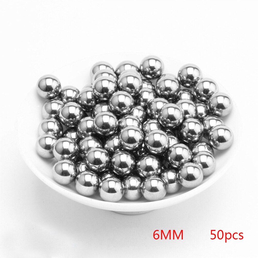 50/200Pcs Dia Lager Ballen Duurzaam Rvs Ball Precisie 2Mm 3 Mm 4Mm 5Mm 6Mm Voor Bcycles Lagers: 6 MM 50 pcs