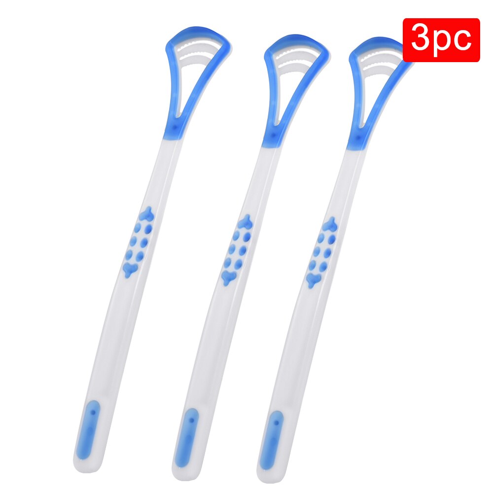 Tong Brush Cleaner Oral Care Tong Schraper Hygiëne Mond Tool Duurzaam Plastic Tong Schoonmaken Tool Verwijderen Tong Jas: blue 3pc