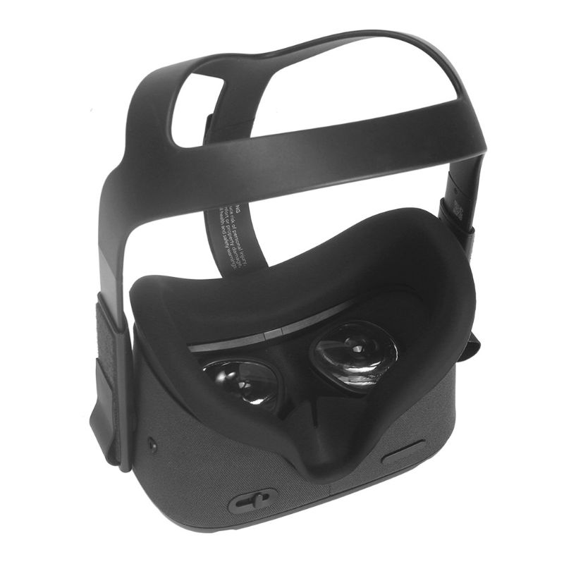 1einstellen Silikon Gesicht Maske Abdeckung mit Headset Schaum Pad für Oculus Suche VR Gläser H37B