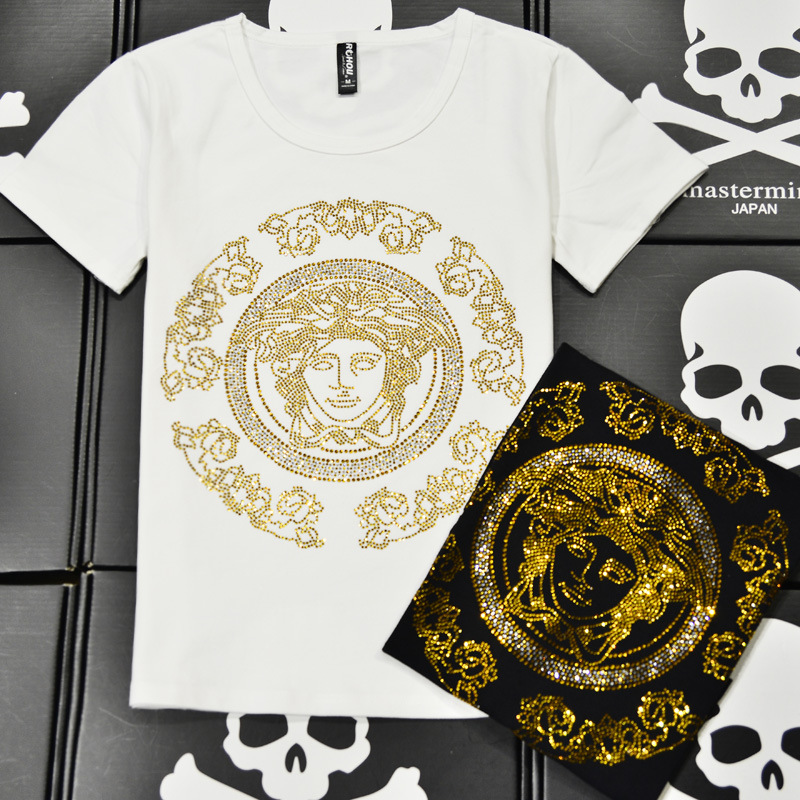 Hoofd Boren Patroon Kaart T-shirt Trui Boren Kaart Diy Strass Kaart