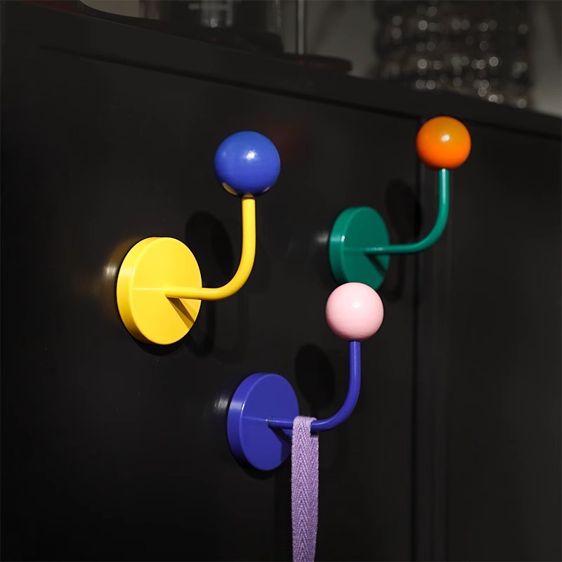 Kühlschrank stärker Magnet haken Nein-schlagen spurlose Dekoration Tür leistungs starke Magnet KleiderbüGel für Schlüssel Mantel Tasche Handtuch Halfter