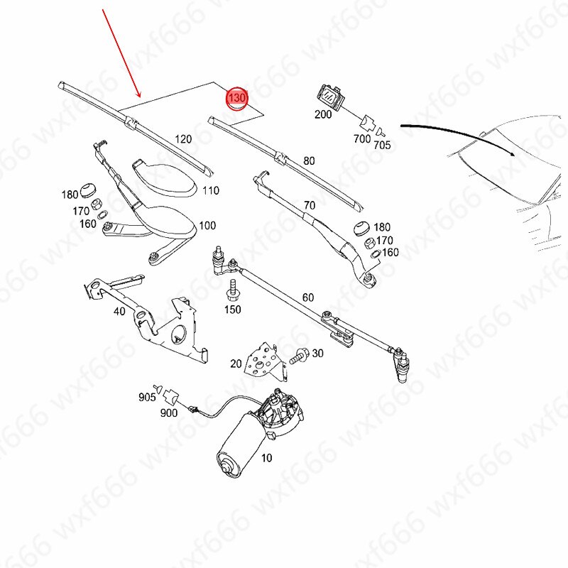 2118202945 bil viskerblad egnet for  w211 e200 e220 e240 e260 e282 mer ced es-be nze 300 2004 visker