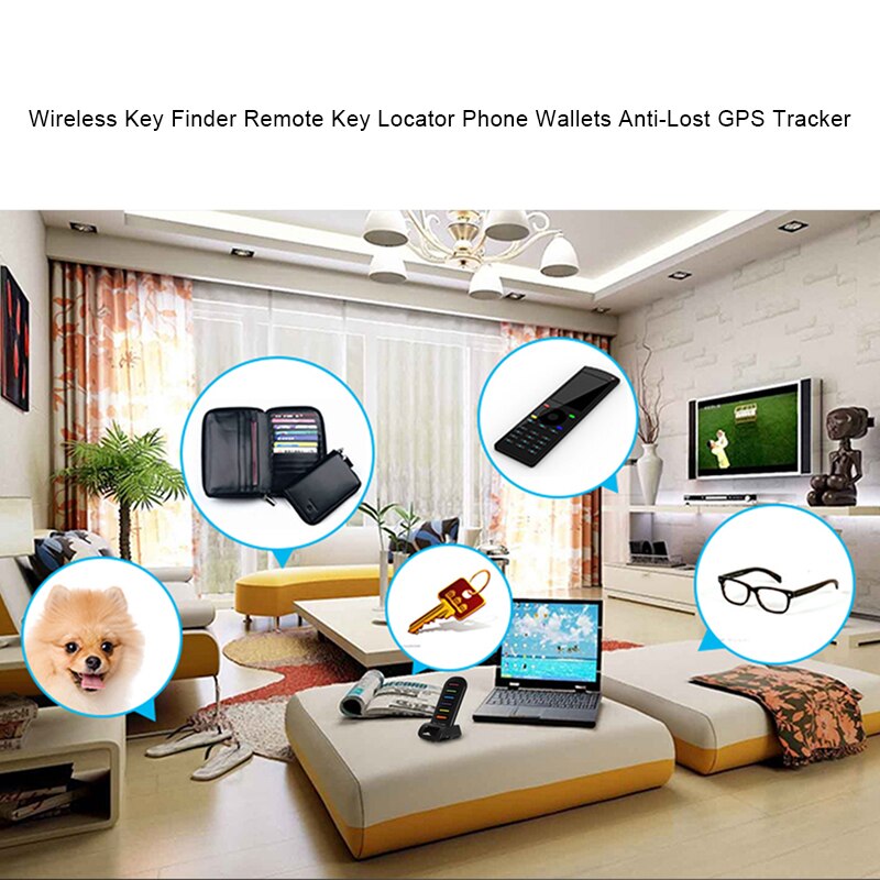 Wireless remote radio frequency key finder locator for wallet, phone, glasses, luggage pet tracker, suitable for for famil