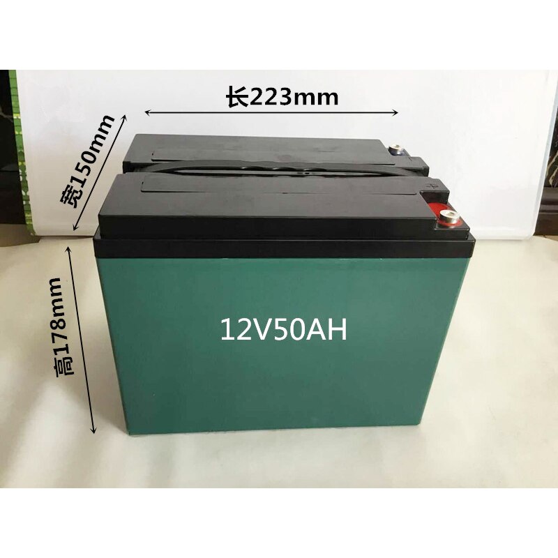 12v 50ah abs batterilåda batterilåda för 2 12v 60ah 30ah 25ah 40ah 20ah 24v 50ah lifepo 4 li ion lto blybatteri: Gul