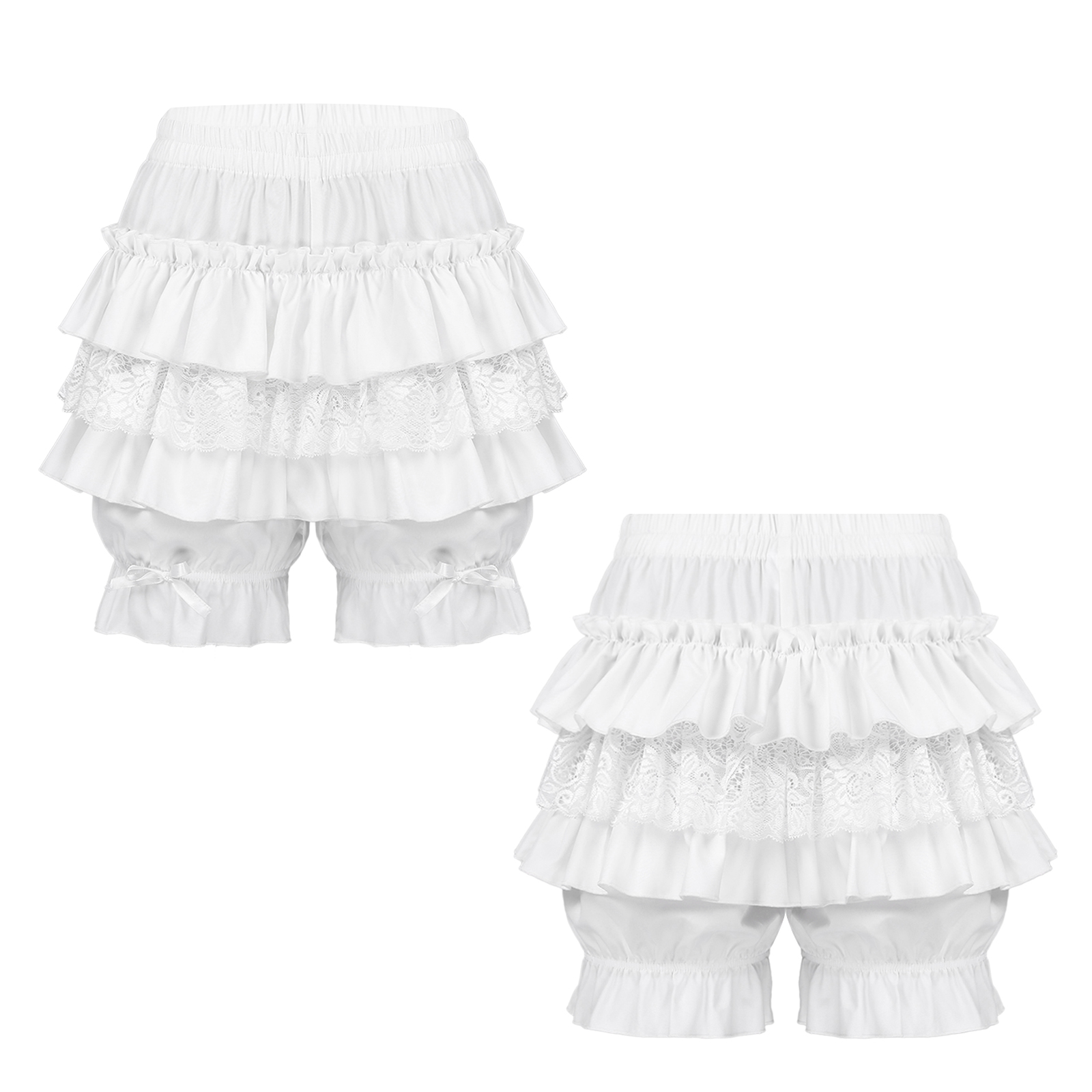 Kobiety dziewczęta Lolita potargane spodenki bawełniane koronkowe wiktoriańskie dynie spodeńki kobiece nastolatki nastolatki śliczne krótkie spodnie bezpieczeństwa