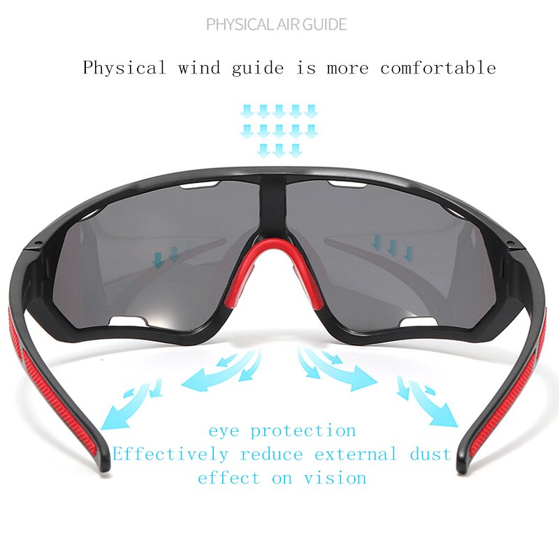 2022 Kleurrijke Fietsen Eyewear Fietsen Winddicht Bril Outdoor Sport Mtb Fiets Zonnebril Goggles Voor Mannen Vrouwen