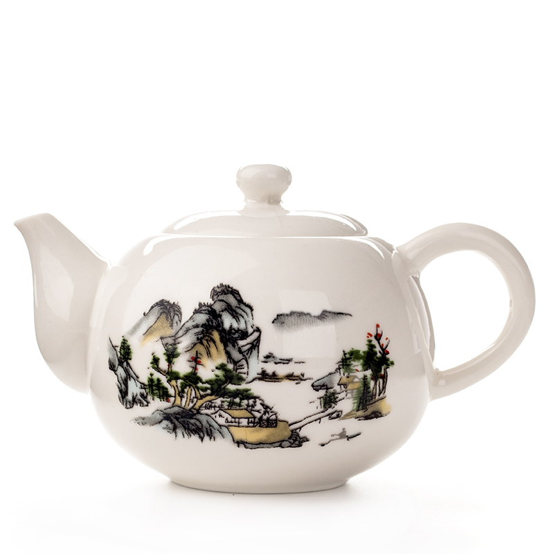 Keramik Teekannen Yixing Teekanne Weiß Porzellan Tee Setzt Chinesische teekanne Einzigartige Wasserkocher Kung Fu Teaset Infuser China Tee Tassen D001: 5