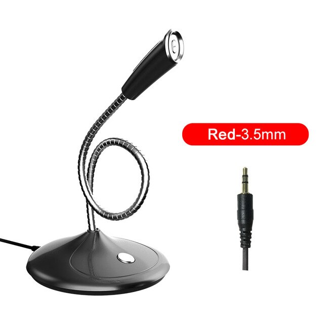 Microphone for Computer 360 ° Freely Adjust Microphone Gaming Chat Microphone USB Desktop PC Laptop Voice Studio: D