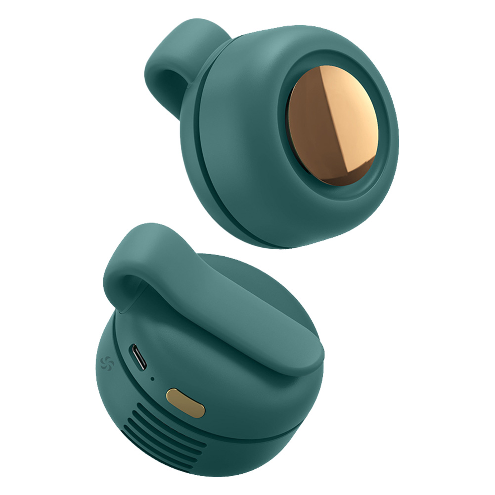 Hengende klips-type små vifter 900 mah usb bærbar mini liten elektrisk vifte bærbar stasjonær håndholdt vifte utendørs kjølevifte: Gul